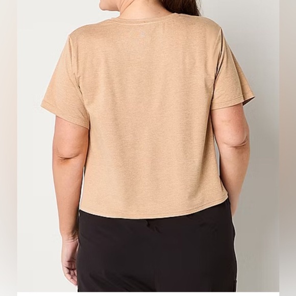 Xersion Everyday Womens Crew Neck Short Sleeve T-Shirt Plus - Picture 2 of 5